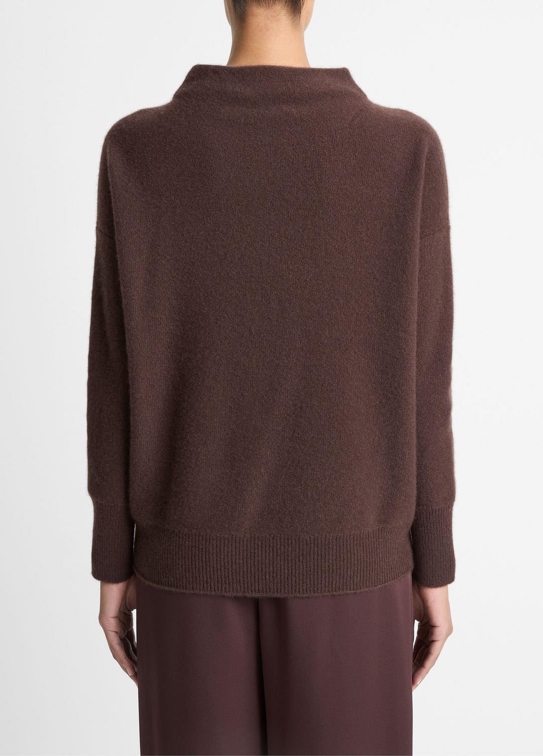 Plush Cashmere Funnel-Neck Sweater in Turtleneck | Vince Online