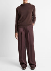Plush Cashmere Funnel-Neck Sweater in Turtleneck | Vince Online