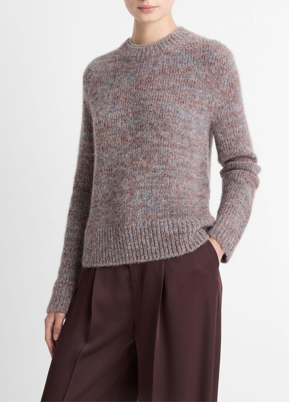 Marled Crew Neck Sweater in Crew Neck | Vince outlet