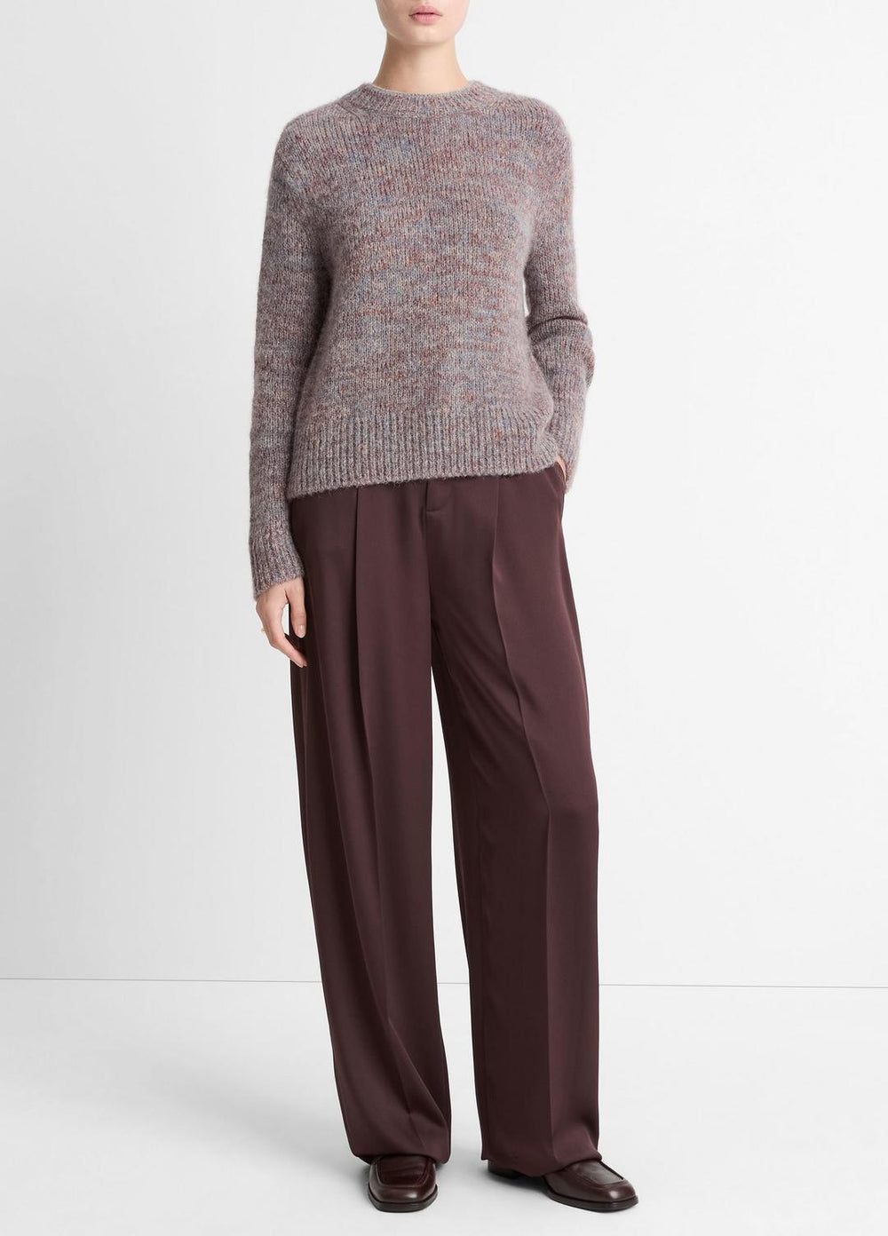 Marled Crew Neck Sweater in Crew Neck | Vince outlet