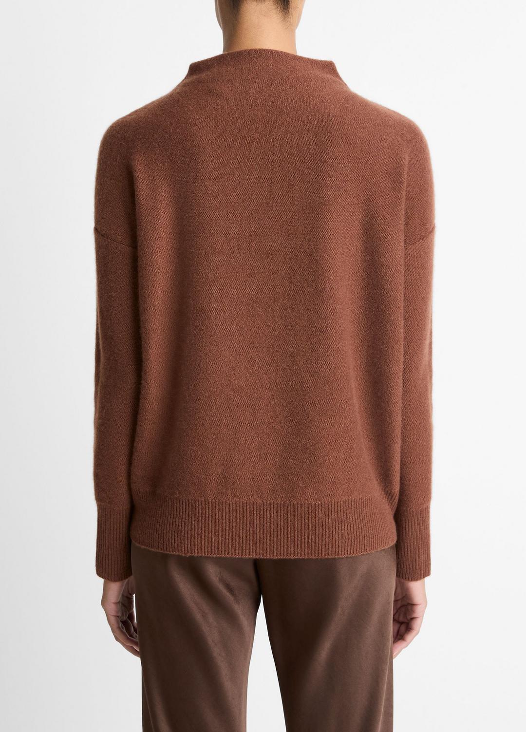 Plush Cashmere Funnel-Neck Sweater in Turtleneck | Vince Online