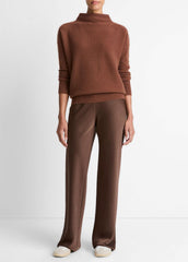 Plush Cashmere Funnel-Neck Sweater in Turtleneck | Vince Online