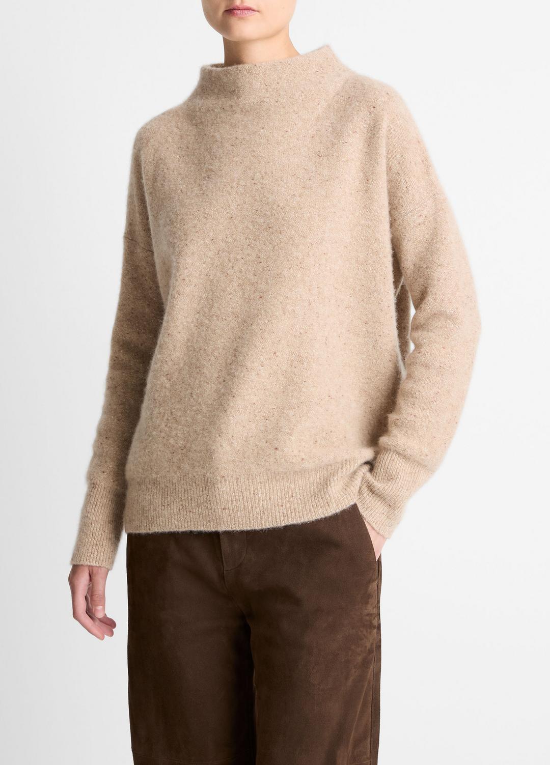Donegal Cashmere Funnel-Neck Sweater in Turtleneck | Vince discount