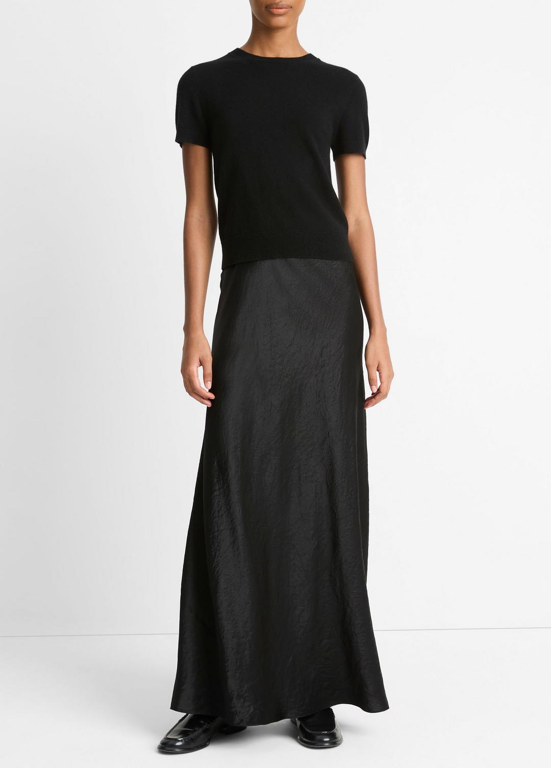 Wool & Cashmere-Blend Short-Sleeve Sweater in Crew Neck | Vince near me