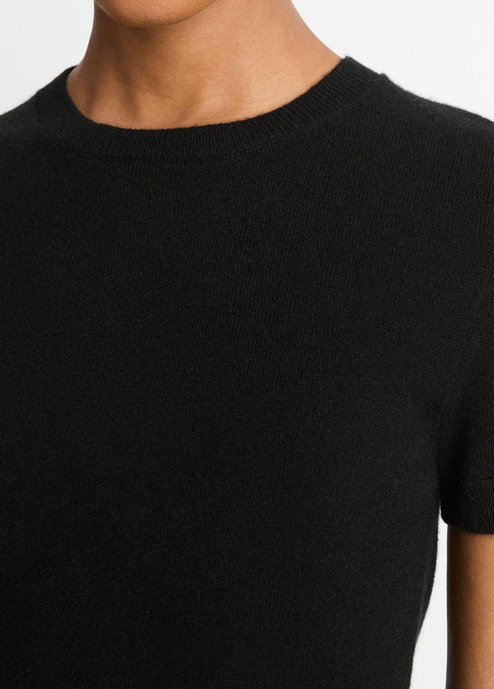 Wool & Cashmere-Blend Short-Sleeve Sweater in Crew Neck | Vince near me