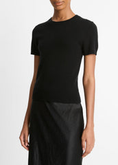 Wool & Cashmere-Blend Short-Sleeve Sweater in Crew Neck | Vince near me