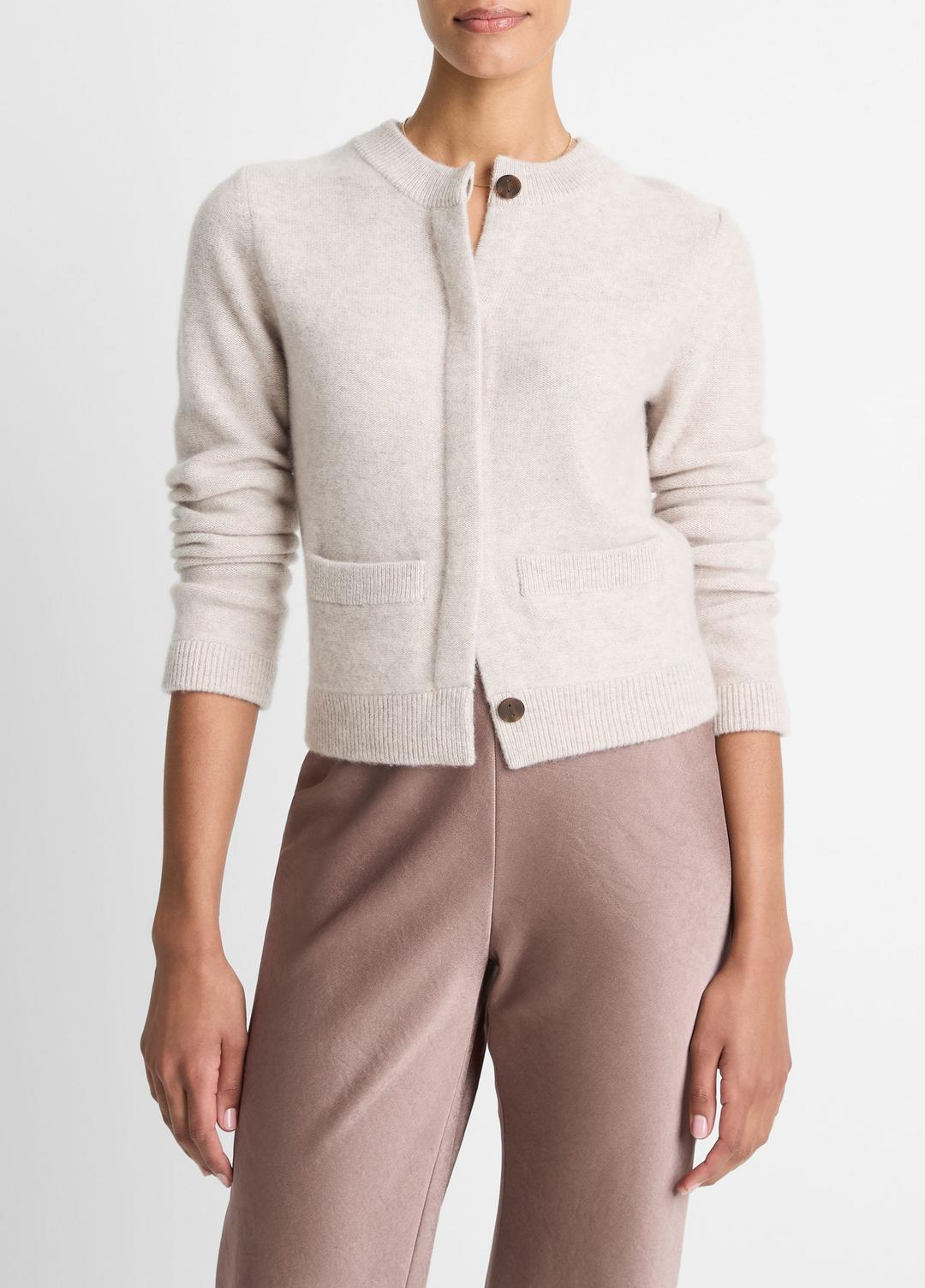 Plush Cashmere Shrunken Cardigan in Cardigans | Vince for sale