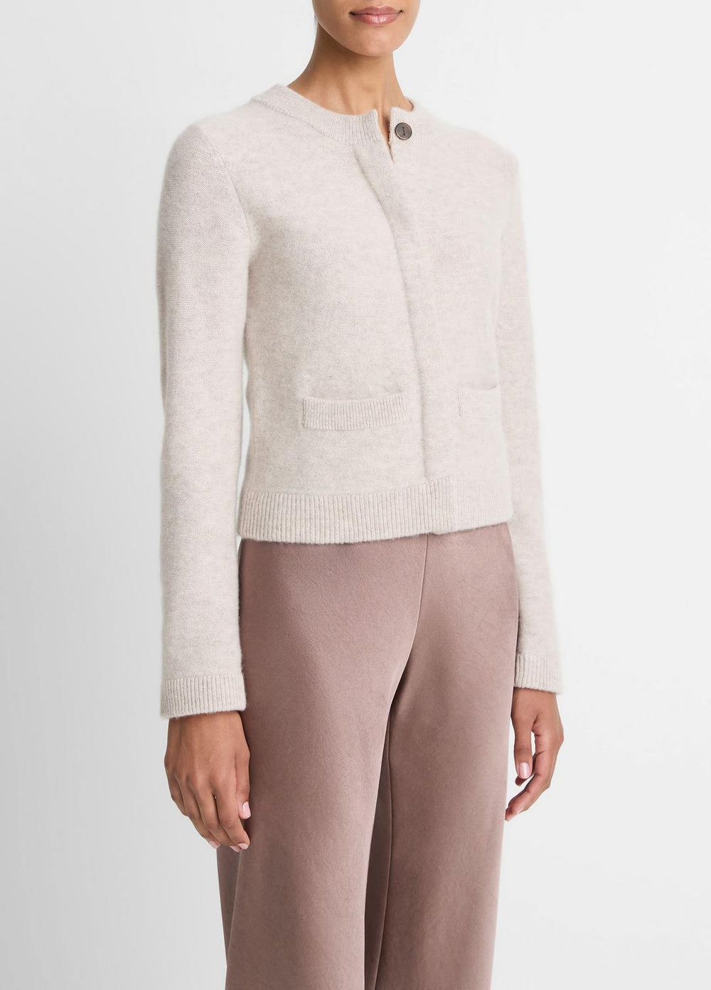 Plush Cashmere Shrunken Cardigan in Cardigans | Vince for sale