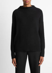 Plush Cashmere Funnel-Neck Sweater in Turtleneck | Vince on sale