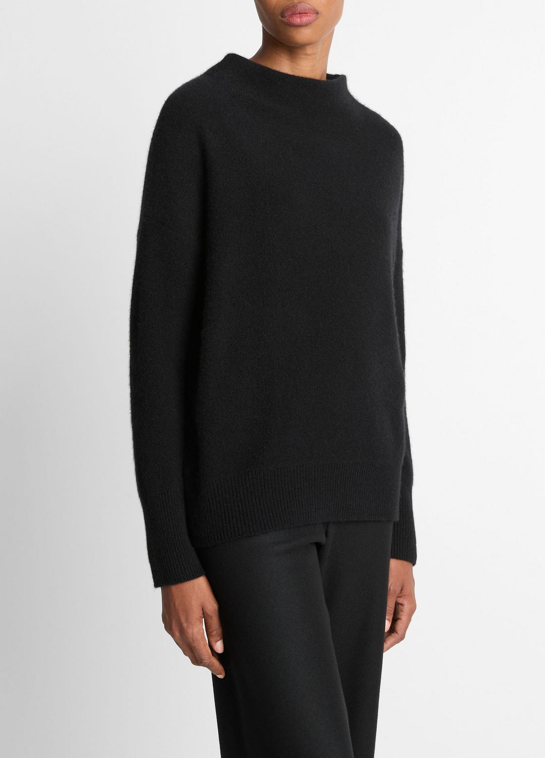 Plush Cashmere Funnel-Neck Sweater in Turtleneck | Vince on sale