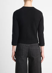 Wool-Blend Shrunken Snap Cardigan in Cardigans | Vince near me