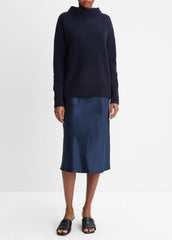 Plush Cashmere Funnel-Neck Sweater in Turtleneck | Vince sale