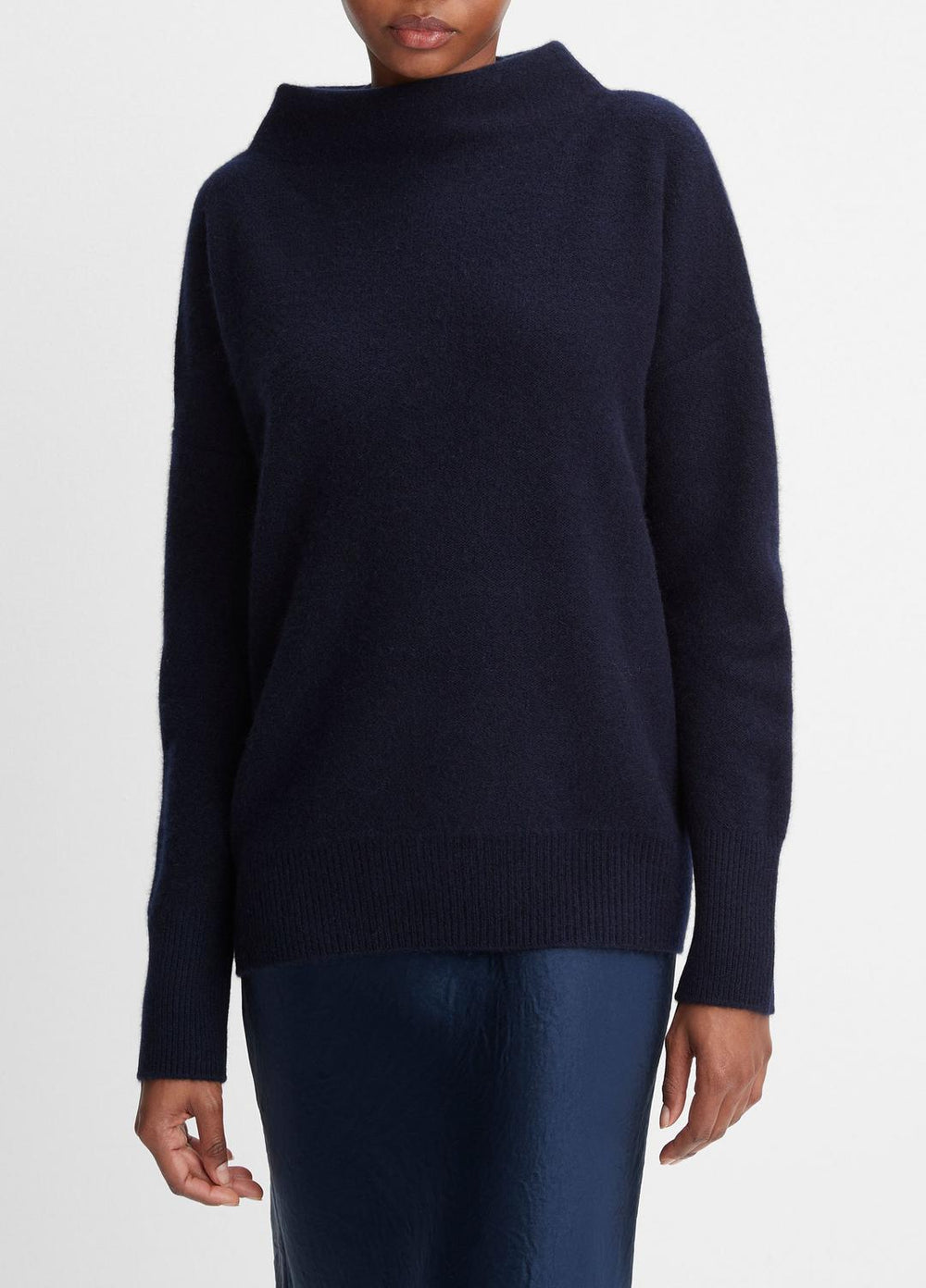 Plush Cashmere Funnel-Neck Sweater in Turtleneck | Vince sale