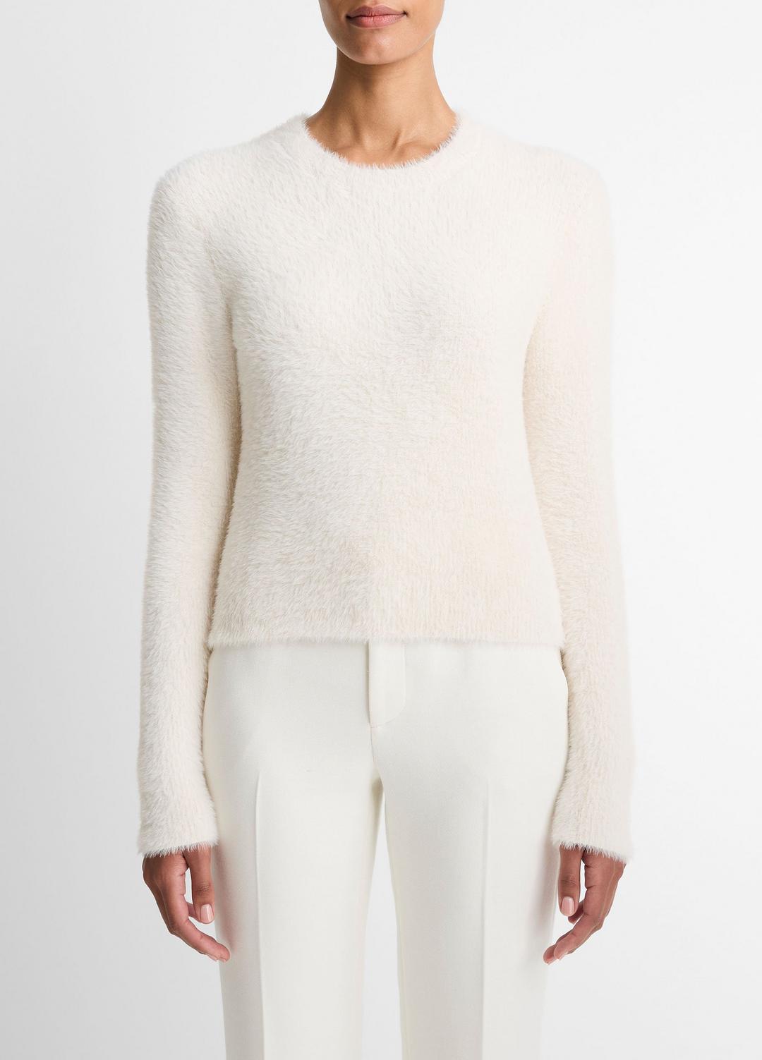 Eyelash Crew Neck Sweater in Crew Neck | Vince discount