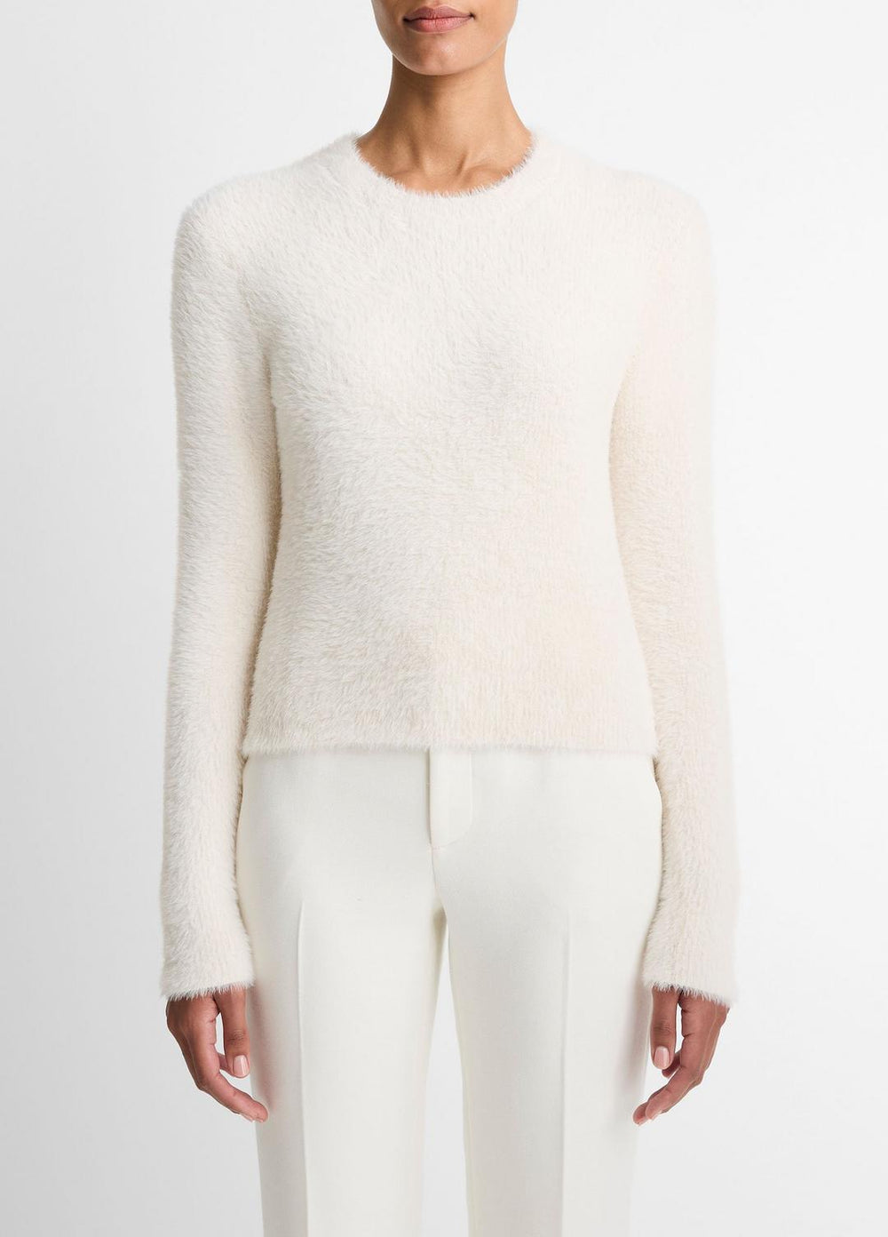 Eyelash Crew Neck Sweater in Crew Neck | Vince discount