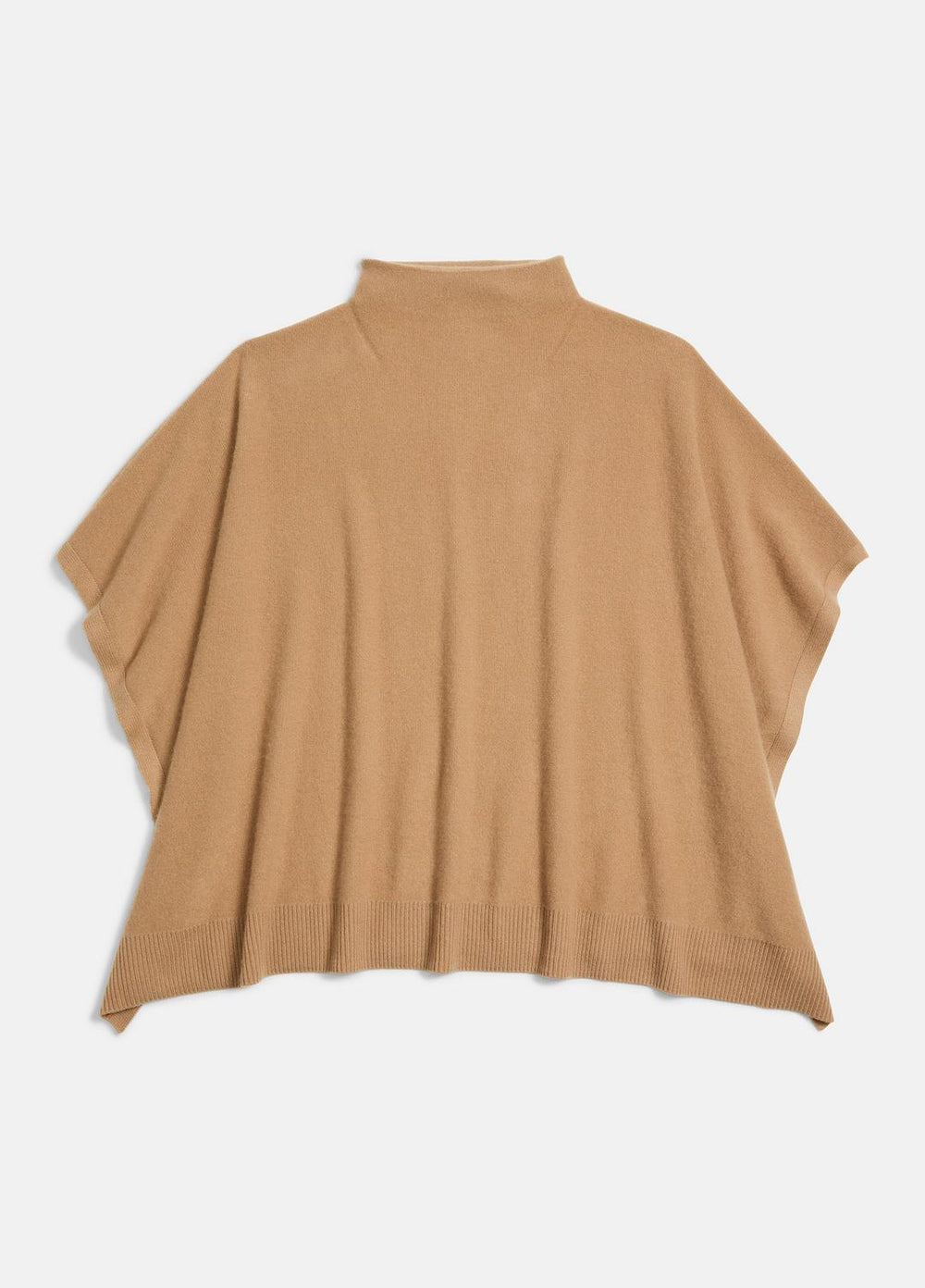 Merino Wool-Cashmere Funnel-Neck Poncho in Accessories | Vince US