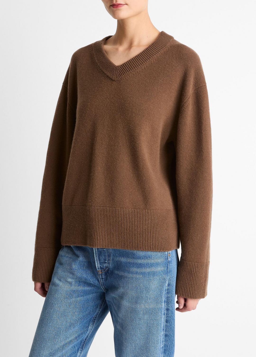 Wool-Cashmere V-Neck Sweater in V-Neck | Vince discount