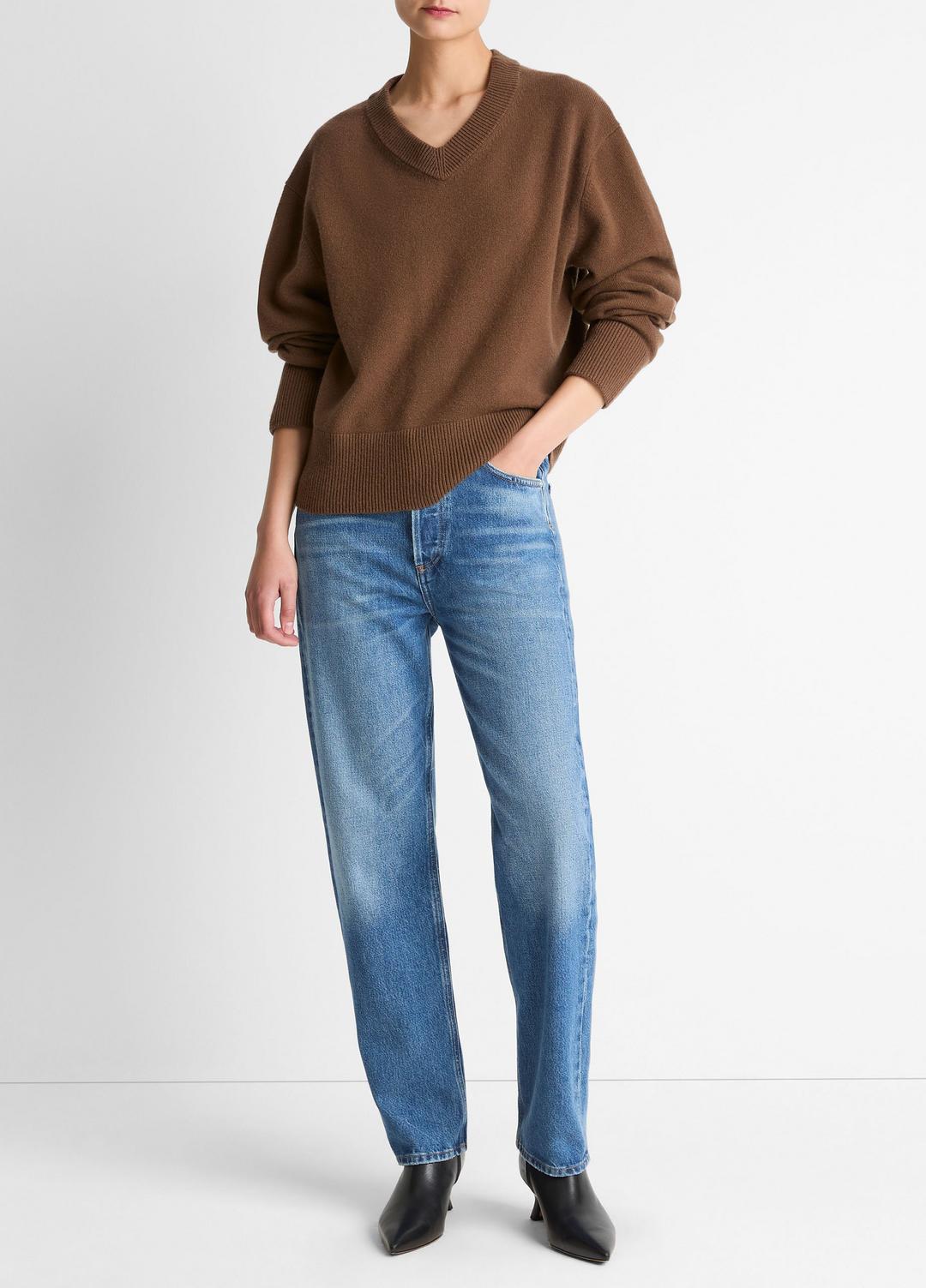 Wool-Cashmere V-Neck Sweater in V-Neck | Vince discount