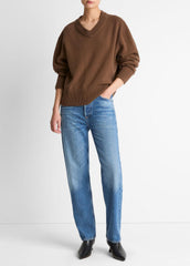 Wool-Cashmere V-Neck Sweater in V-Neck | Vince discount