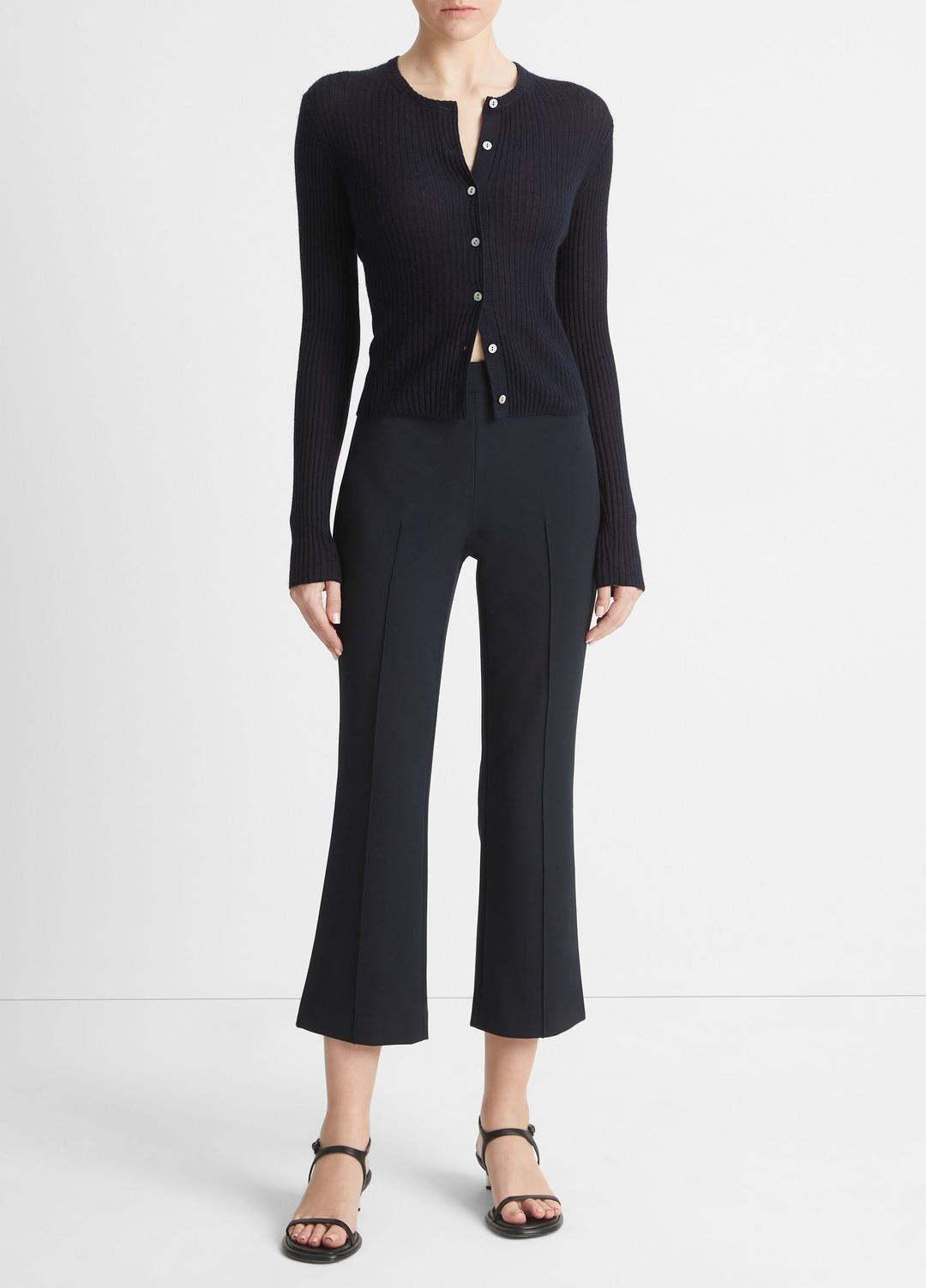 Ribbed Cashmere-Silk Cardigan in Cardigans | Vince near me