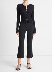 Ribbed Cashmere-Silk Cardigan in Cardigans | Vince near me