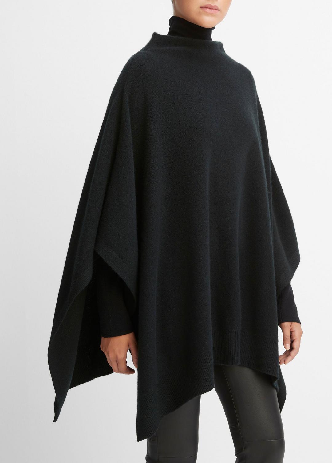 Merino Wool-Cashmere Funnel-Neck Poncho in Accessories | Vince sale