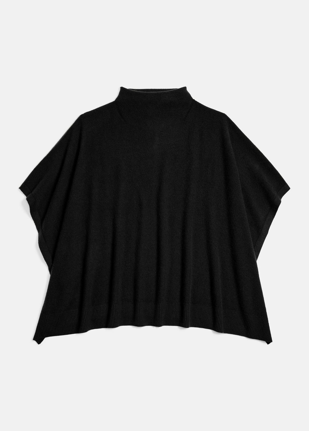Merino Wool-Cashmere Funnel-Neck Poncho in Accessories | Vince sale