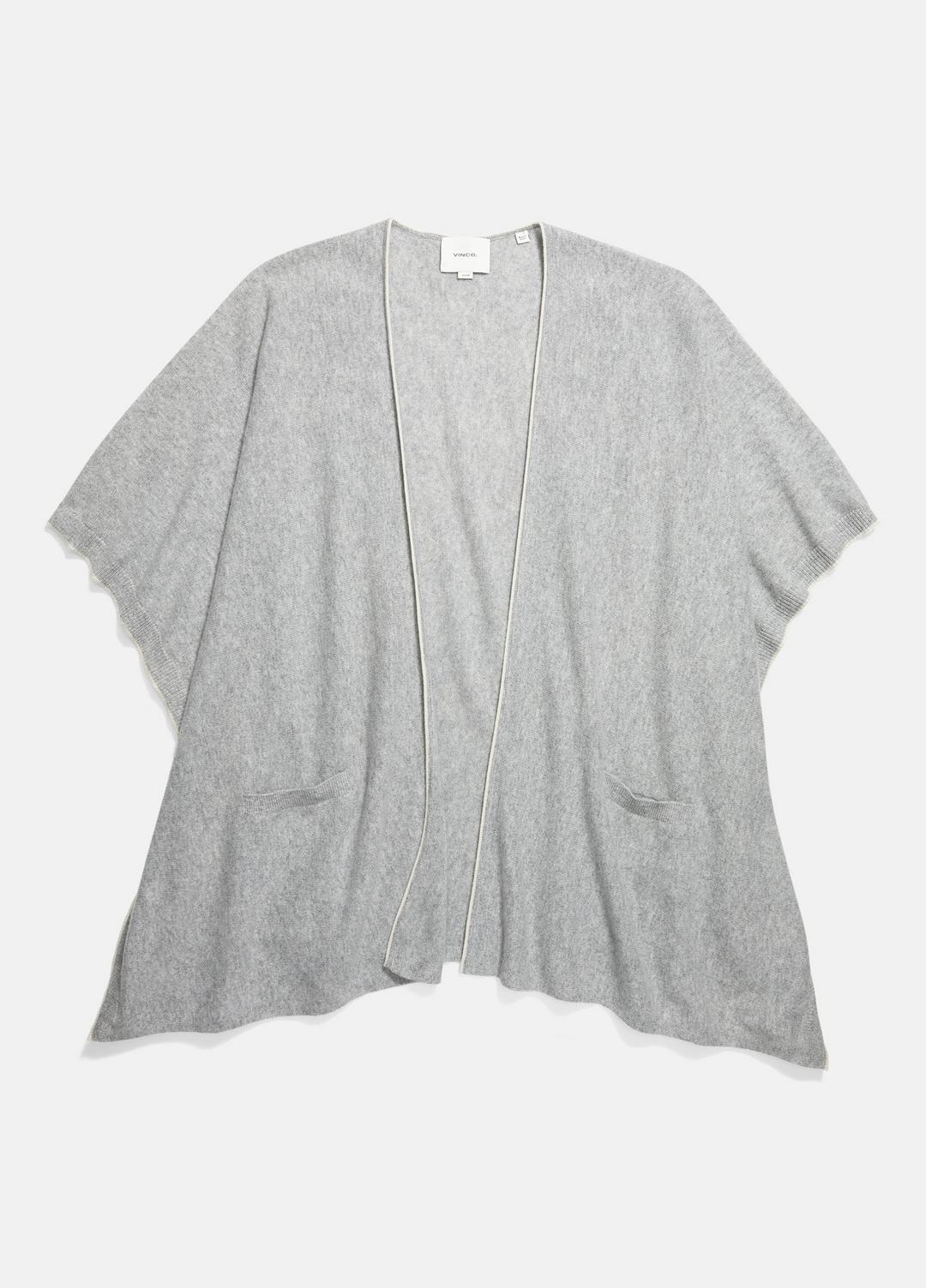 Tipped Jersey-Knit Cashmere Cape in Sweaters | Vince near me