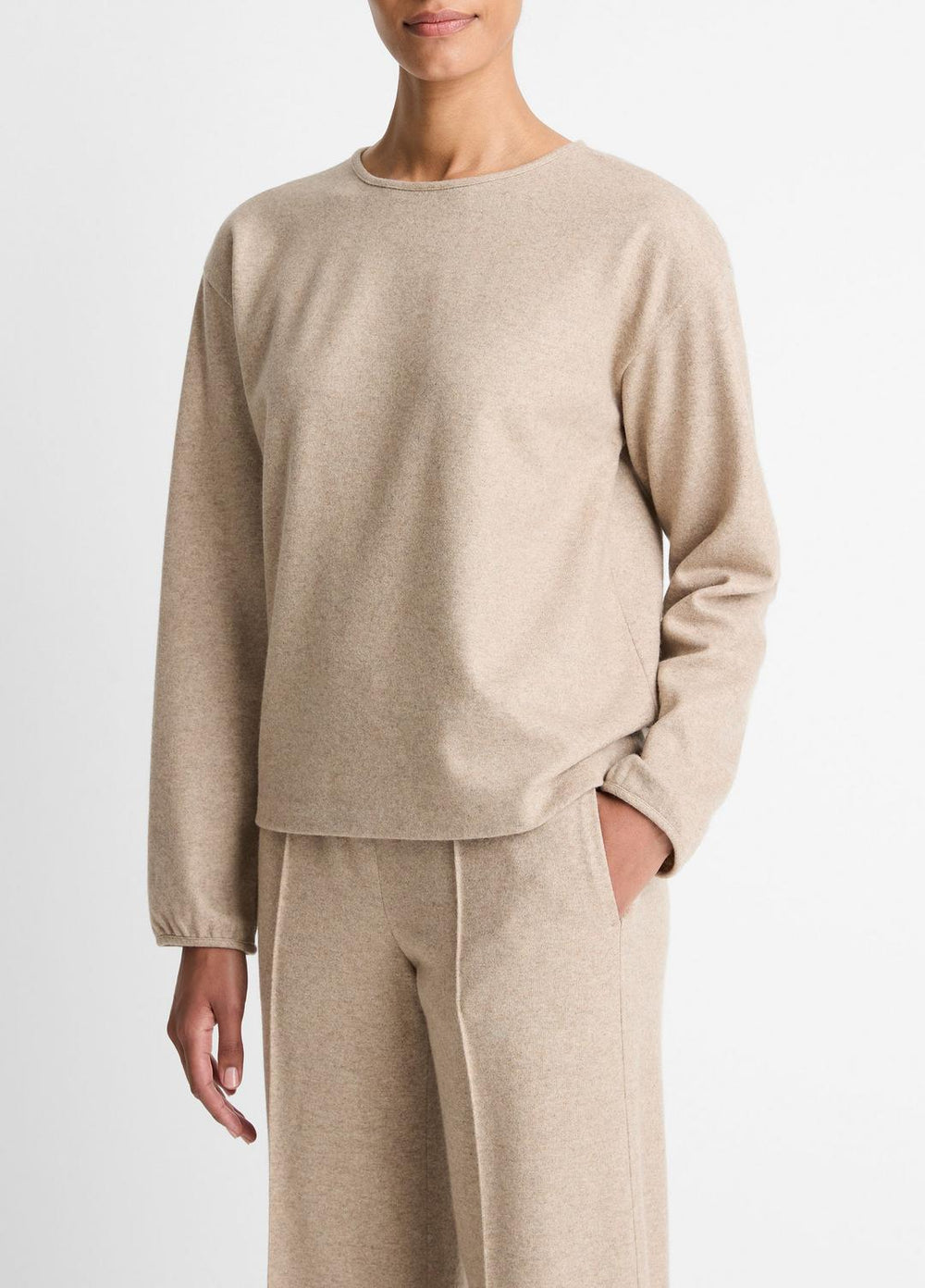 Italian Wool-Blend Lounge Pullover in Sweatshirts & Hoodies | Vince sale