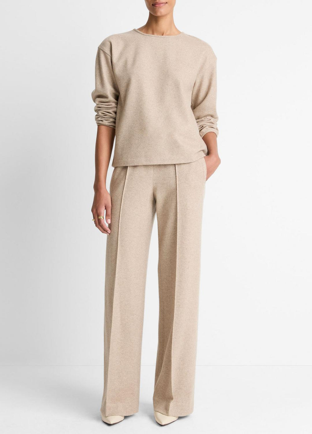 Italian Wool-Blend Lounge Pullover in Sweatshirts & Hoodies | Vince sale