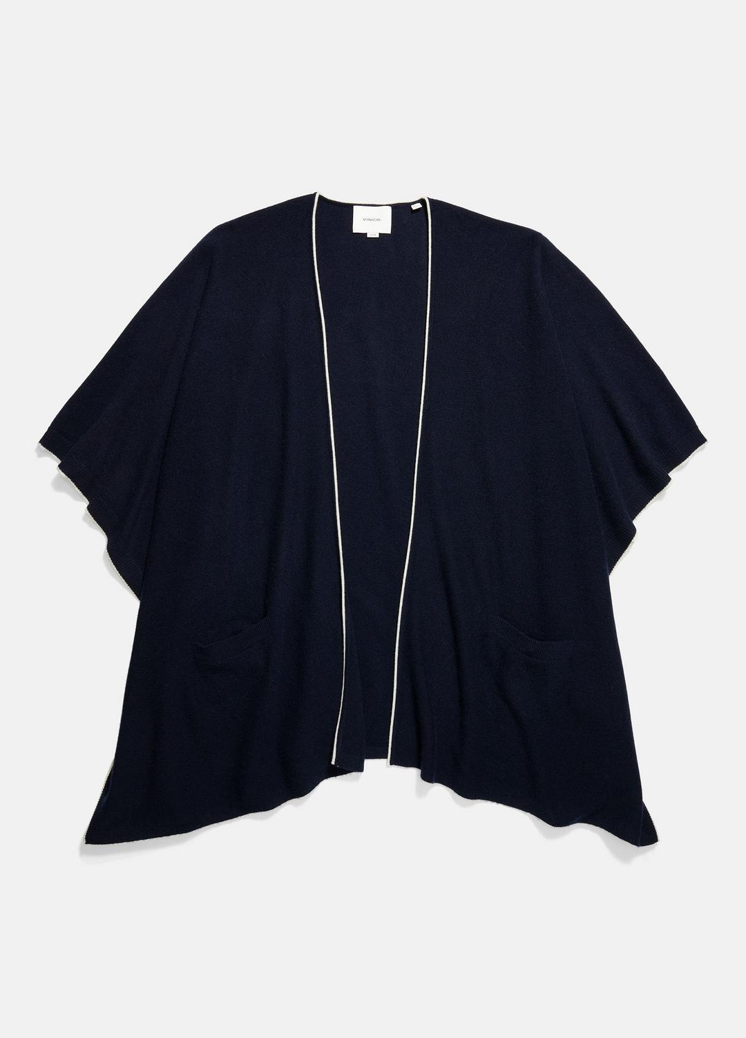 Tipped Jersey-Knit Cashmere Cape in Sweaters | Vince for sale