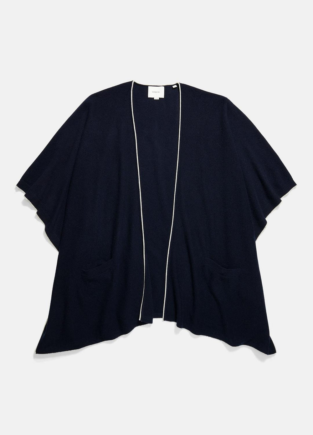 Tipped Jersey-Knit Cashmere Cape in Sweaters | Vince for sale