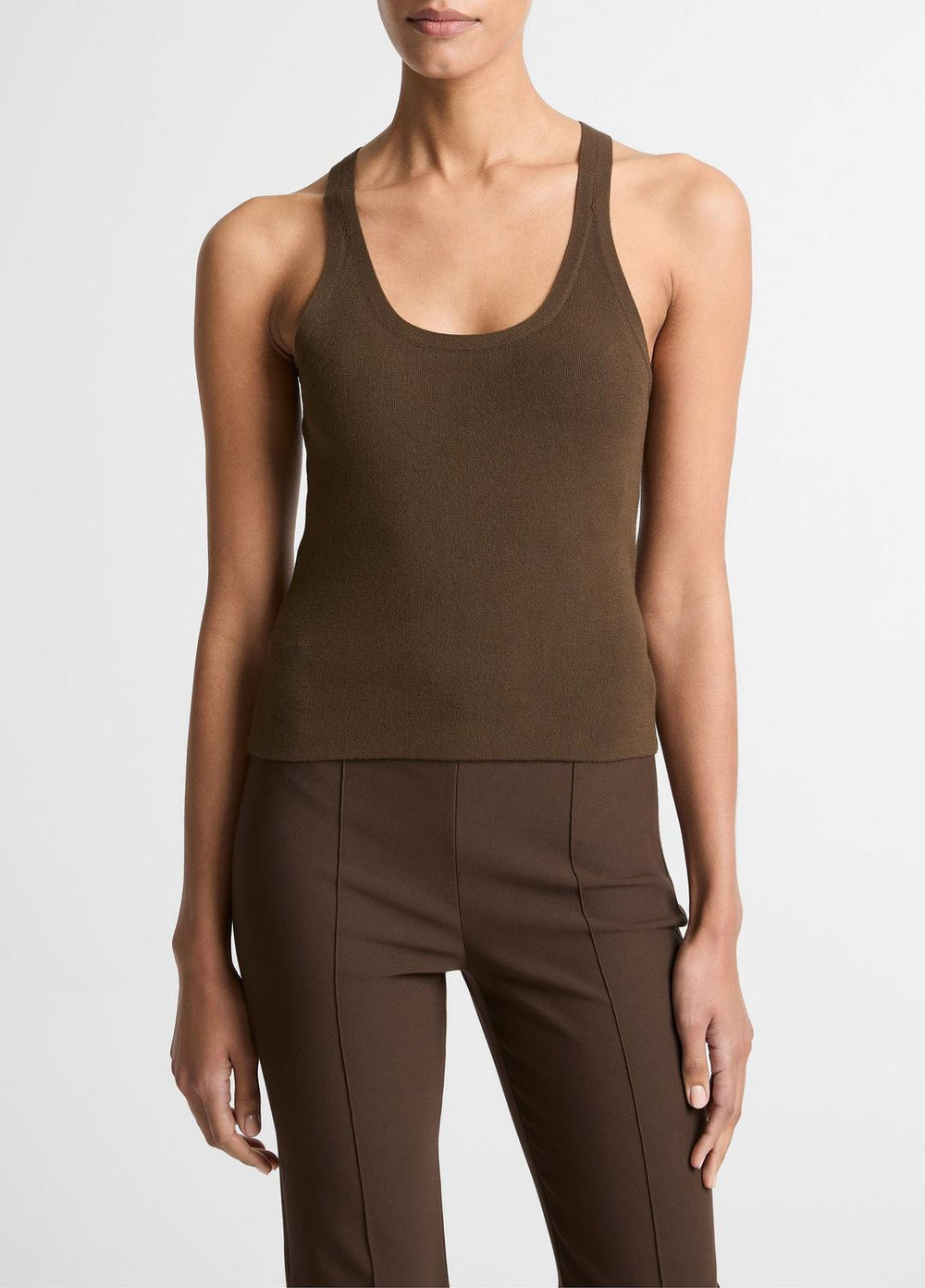 Milano-Stitch Scoop-Neck Sweater Tank in Tank Tops | Vince on sale