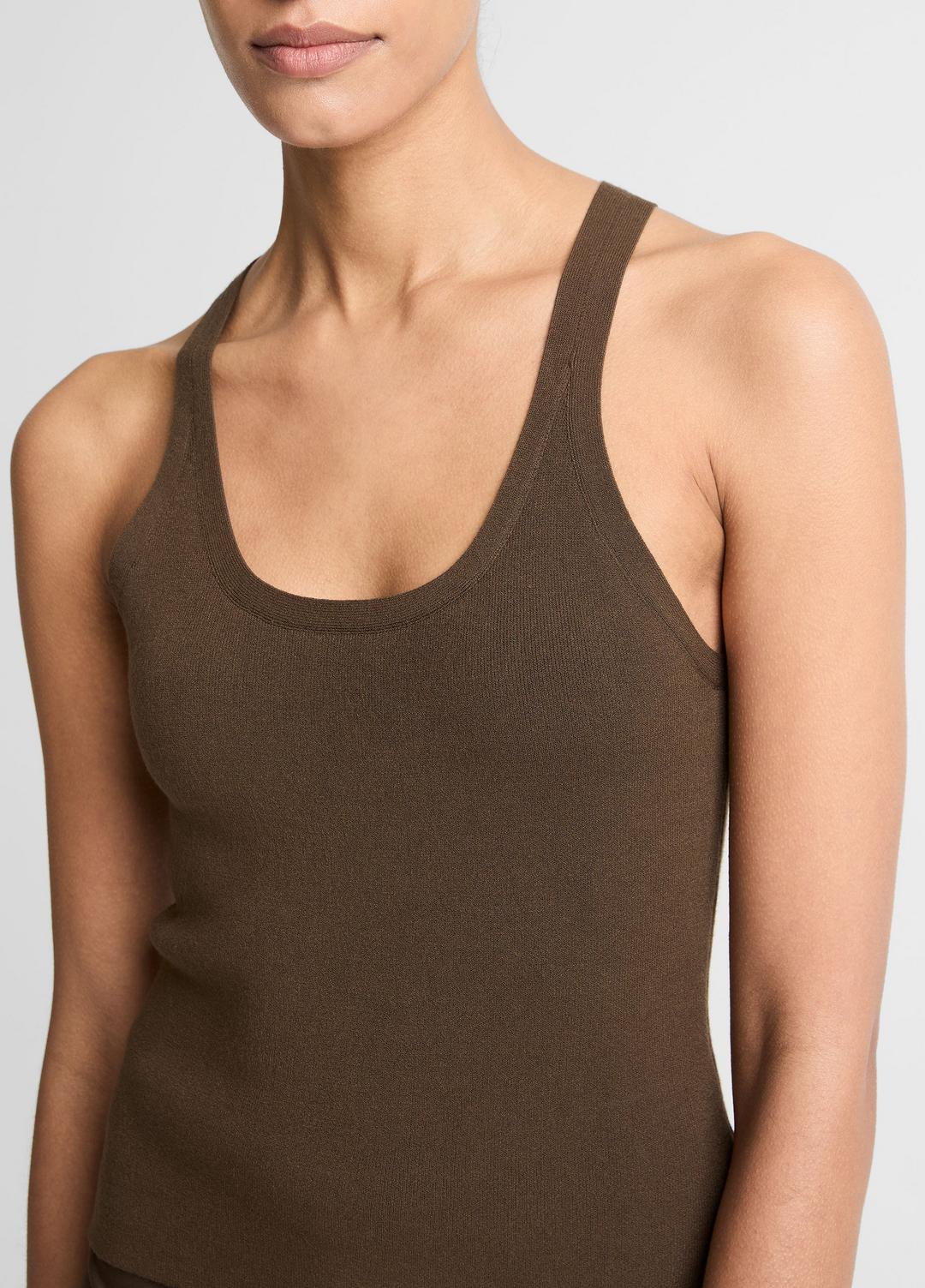 Milano-Stitch Scoop-Neck Sweater Tank in Tank Tops | Vince on sale