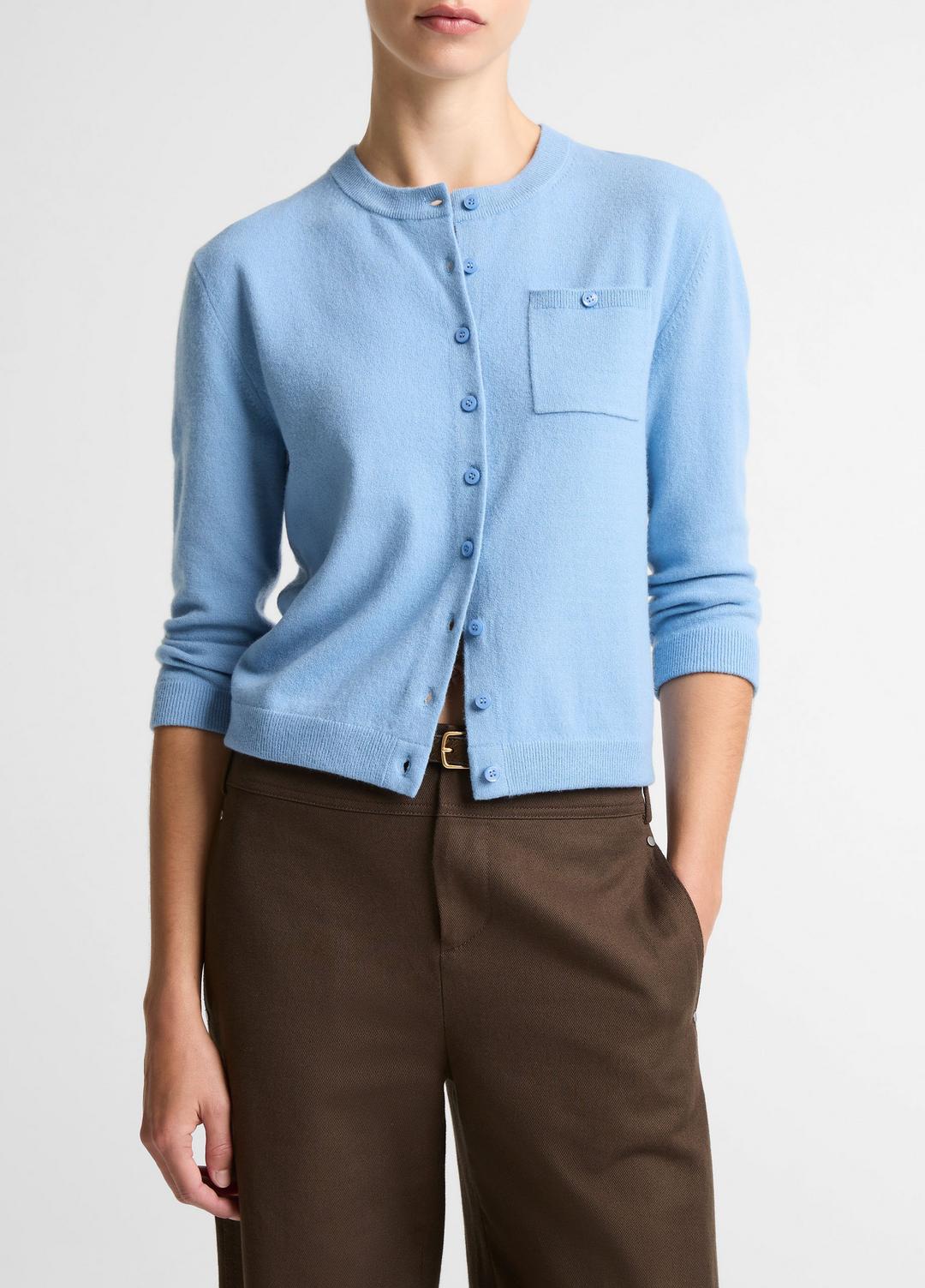 Wool & Cashmere-Blend Pocket Cardigan in Cardigans | Vince US