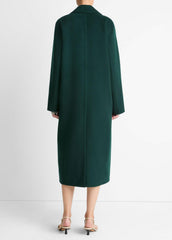 Wool-Blend Single-Breasted Coat in Coats | Vince Online