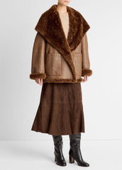 Shearling Hooded Jacket in Jackets | Vince sale