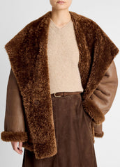 Shearling Hooded Jacket in Jackets | Vince sale