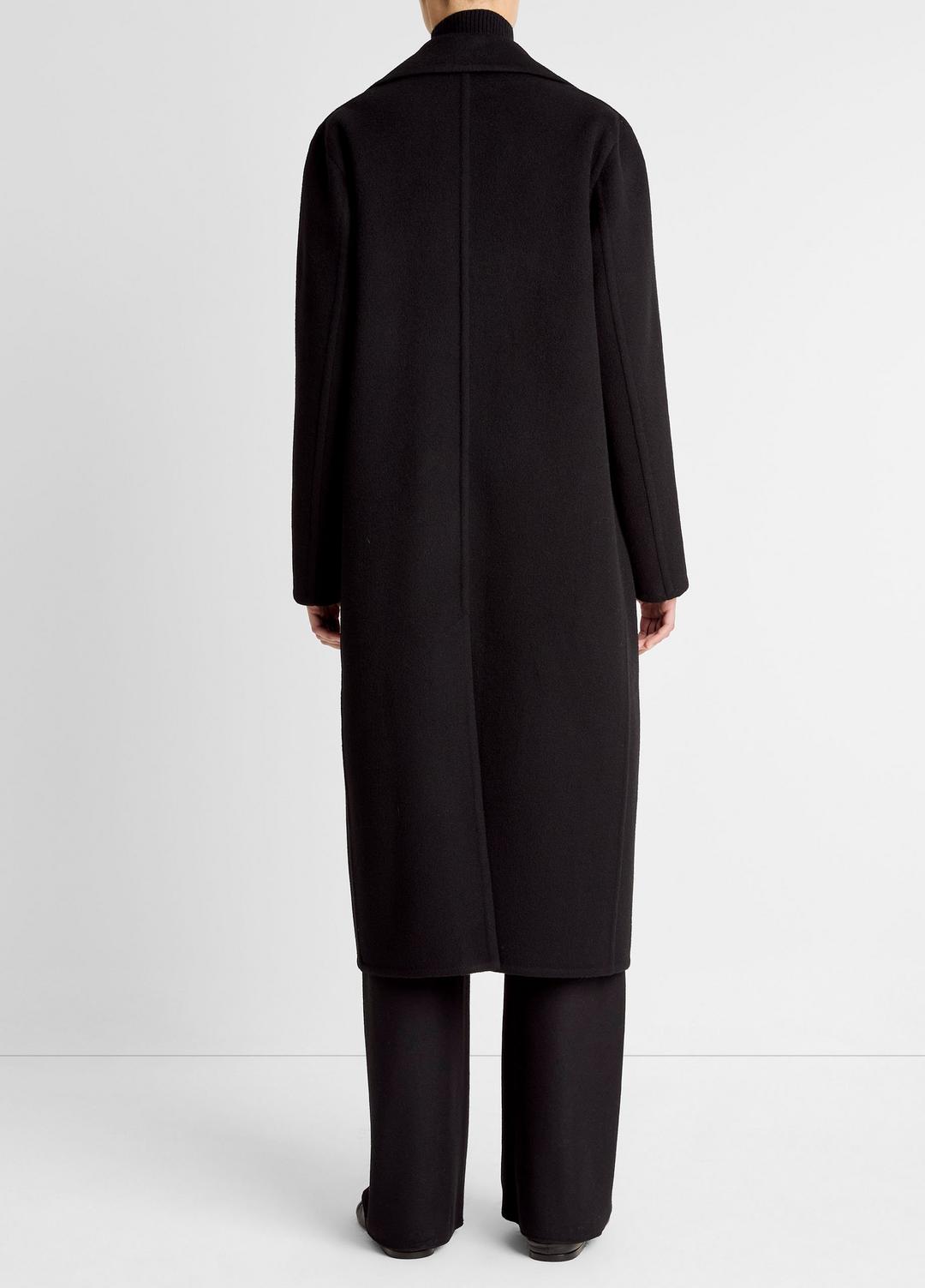 Wool-Blend Double-Breasted Long Coat in Coats | Vince for sale
