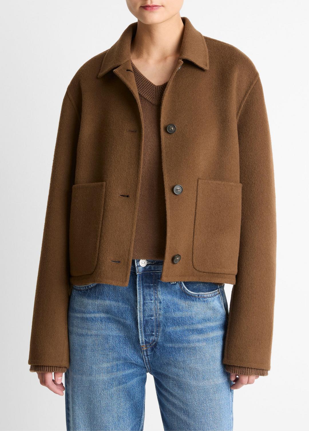 Wool & Cashmere-Blend Short Jacket in Jackets | Vince on sale