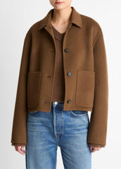 Wool & Cashmere-Blend Short Jacket in Jackets | Vince on sale