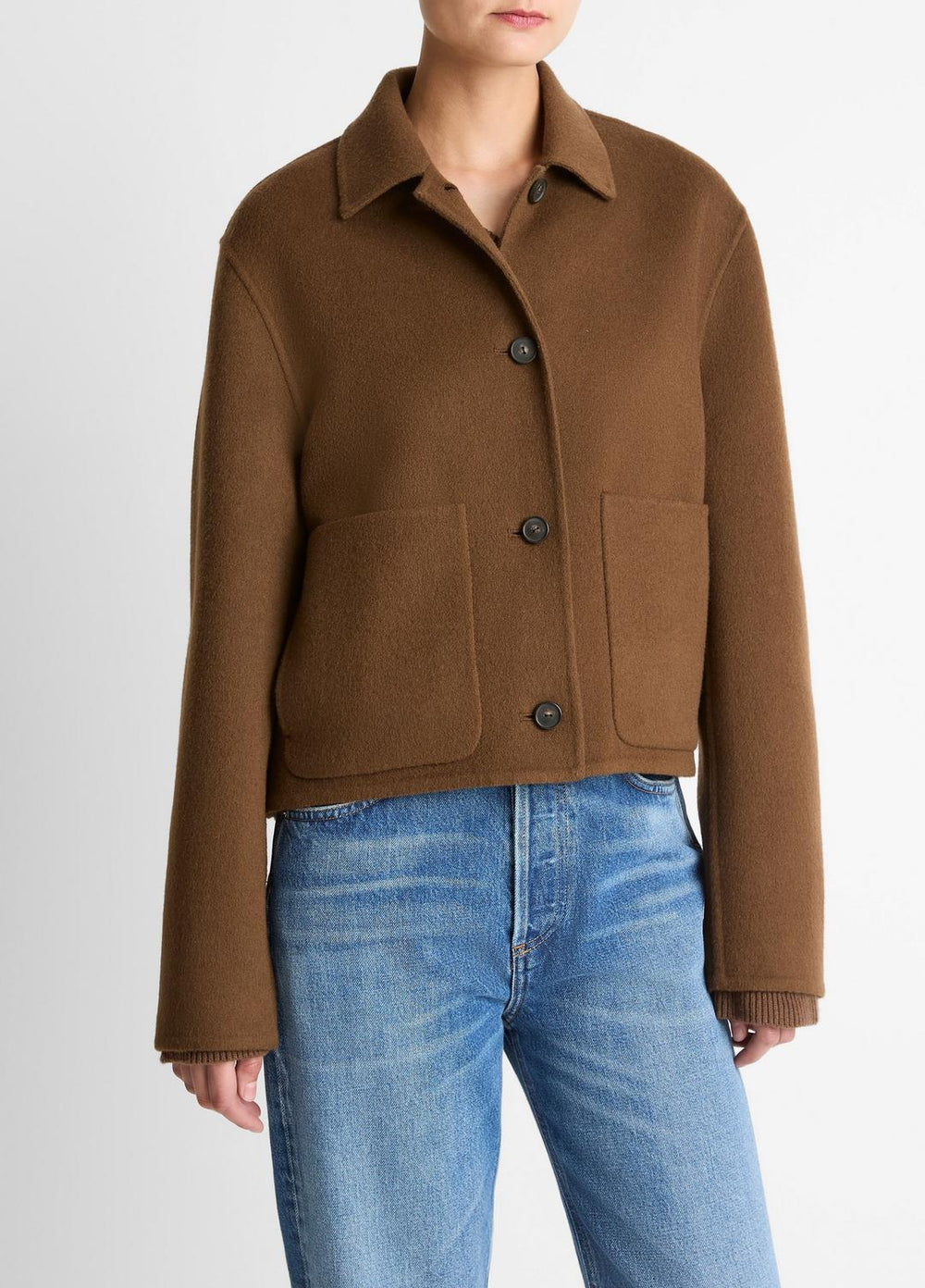 Wool & Cashmere-Blend Short Jacket in Jackets | Vince on sale