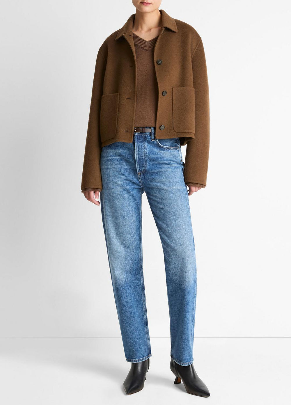 Wool & Cashmere-Blend Short Jacket in Jackets | Vince on sale