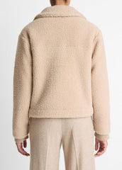 Collared Sherpa Jacket in Jackets | Vince Online