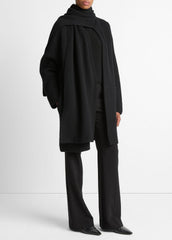 Draped-Scarf Wool-Blend Car Coat in Coats | Vince discount