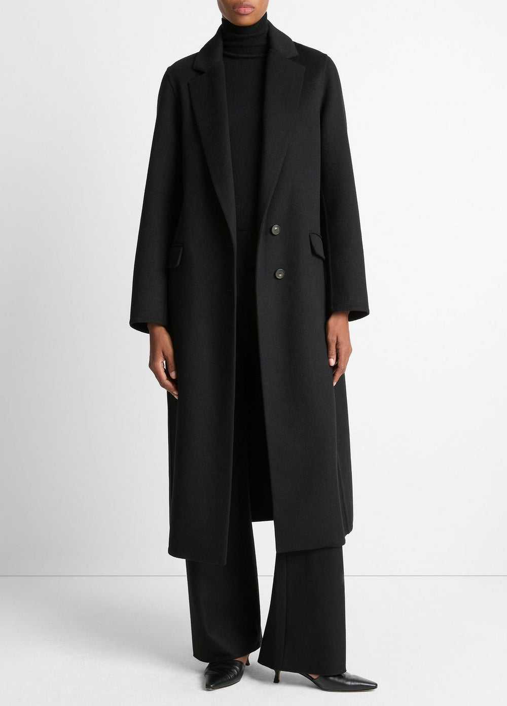 Wool-Blend Single-Breasted Coat in Coats | Vince sale