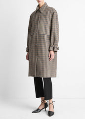 Plaid Car Coat in Coats | Vince for sale