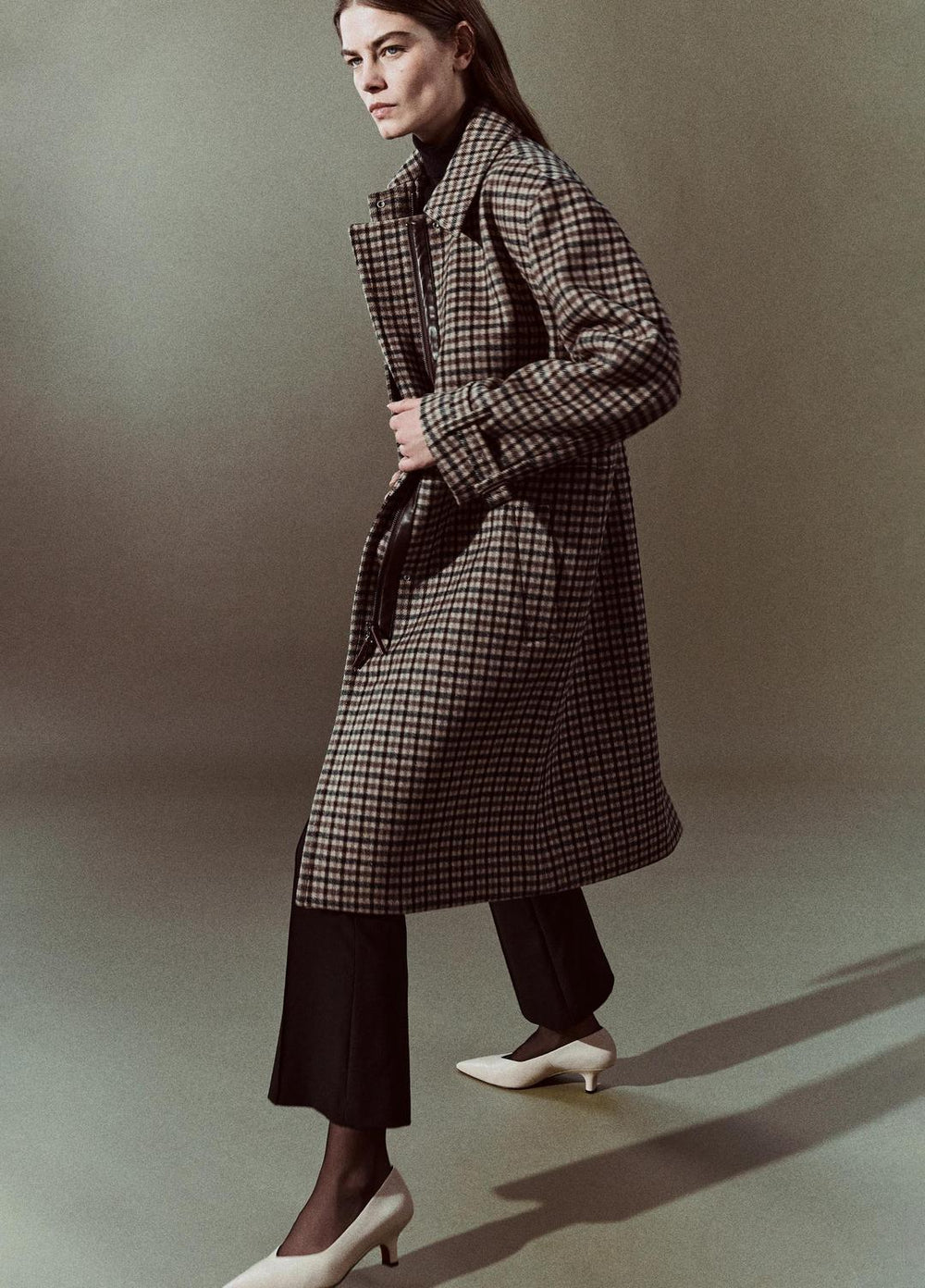 Plaid Car Coat in Coats | Vince for sale