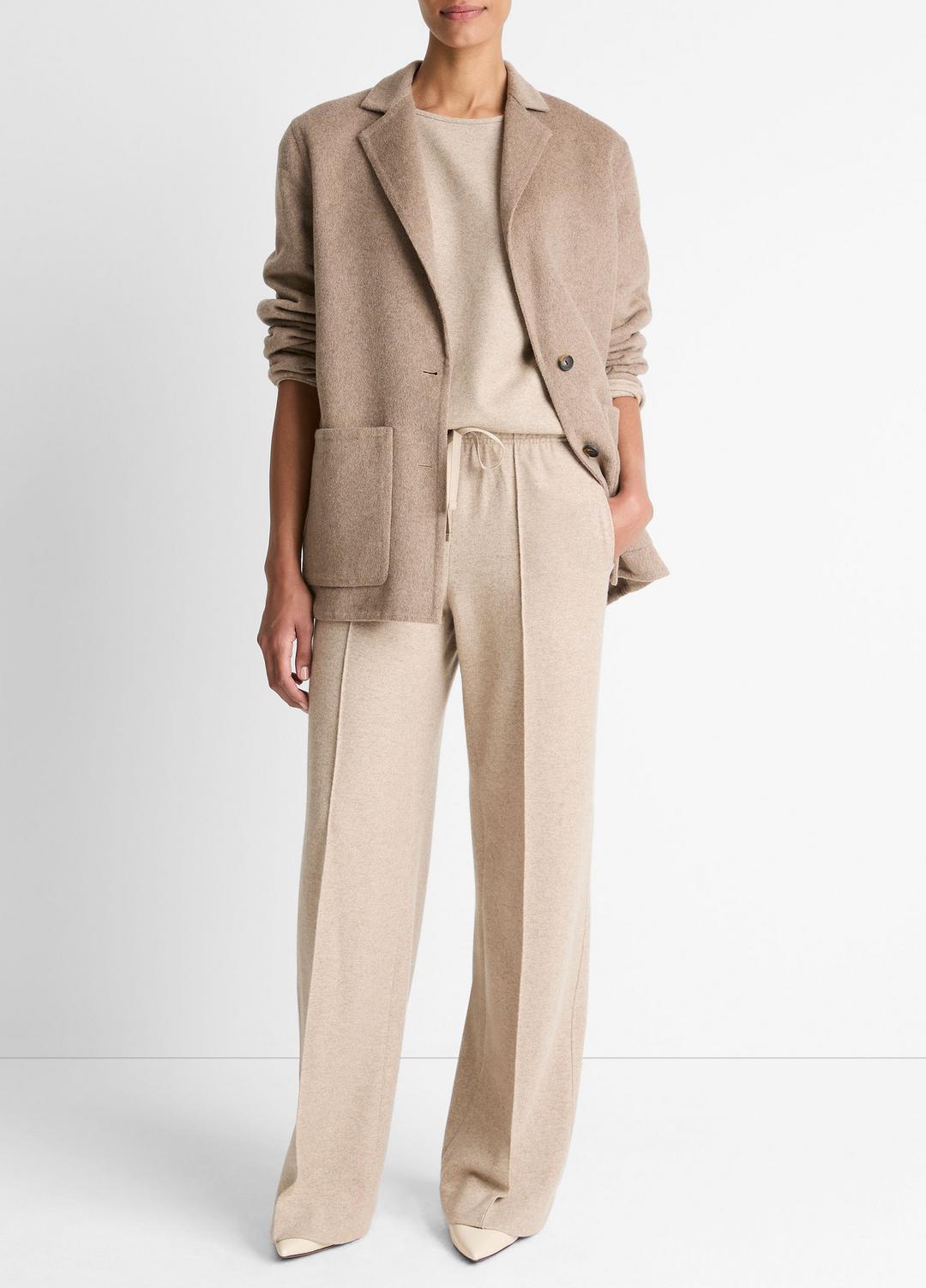 Double-Face Wool & Cashmere-Blend Blazer in Blazers | Vince US