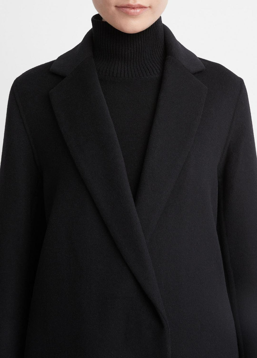 Classic Wool-Blend Straight Coat in Coats | Vince discount